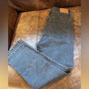 Madewell Women's Black Straight Leg Jeans “Perfect Vintage Jean”